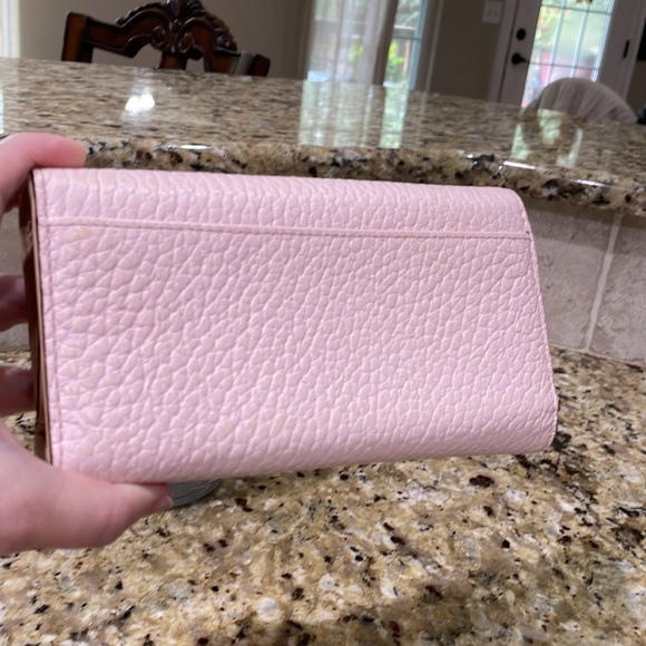 ♠️KATE SPADE pink pebbled leather wallet. - Picture 7 of 12